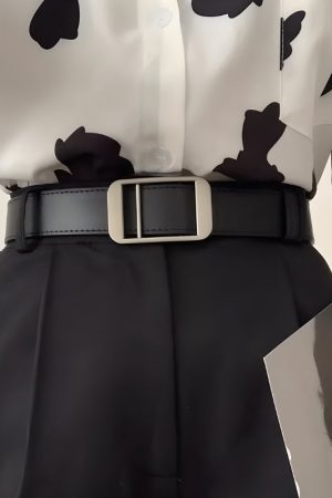 Quick Outfits, Modest Fashion Outfits Ideas Faux Leather Classic Belt