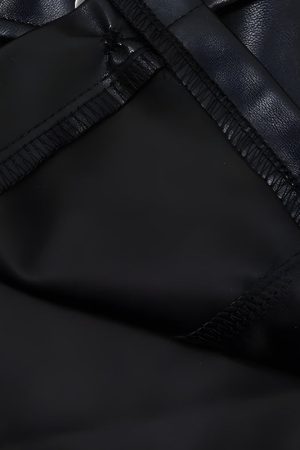 Quick Outfits, Modest Fashion Outfits Ideas Faux Leather Cropped Jacket