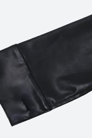 Quick Outfits, Modest Fashion Outfits Ideas Faux Leather Cropped Jacket