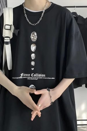 Quick Outfits, Modest Fashion Outfits Ideas Fierce Collision Oversized Tee