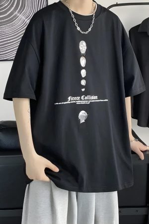 Quick Outfits, Modest Fashion Outfits Ideas Fierce Collision Oversized Tee