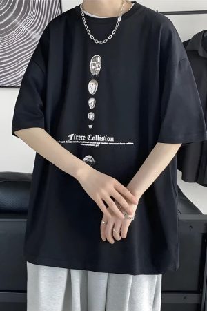 Quick Outfits, Modest Fashion Outfits Ideas Fierce Collision Oversized Tee