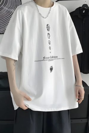 Quick Outfits, Modest Fashion Outfits Ideas Fierce Collision Oversized Tee