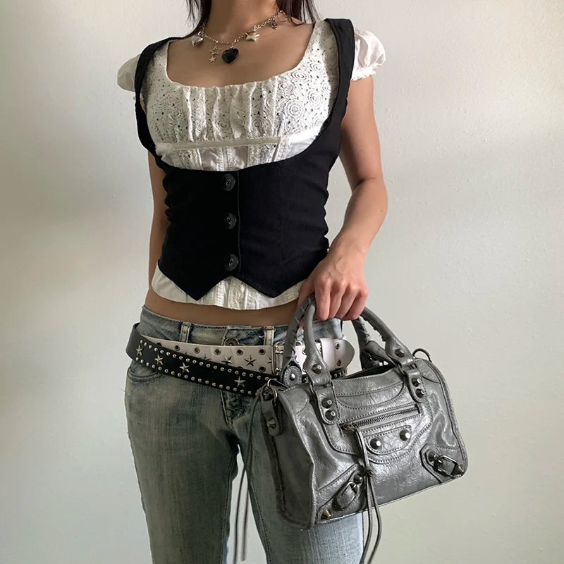 Quick Outfits, Modest Fashion Outfits Ideas Fitted Button Up Vest Quick Outfits, Modest Fashion Outfits Ideas Fitted Button Up Vest