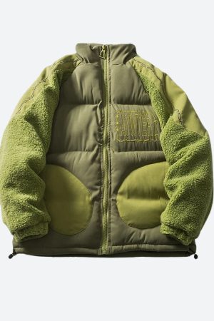 Quick Outfits, Modest Fashion Outfits Ideas Fleece Puffer Jacket