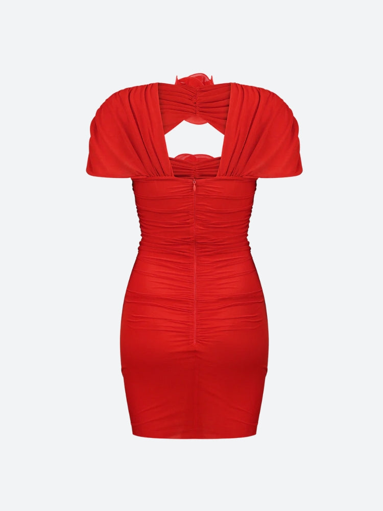 Quick Outfits, Modest Fashion Outfits Ideas Floral Cut Out Mesh Mini Dress Quick Outfits, Modest Fashion Outfits Ideas Floral Cut Out Mesh Mini Dress