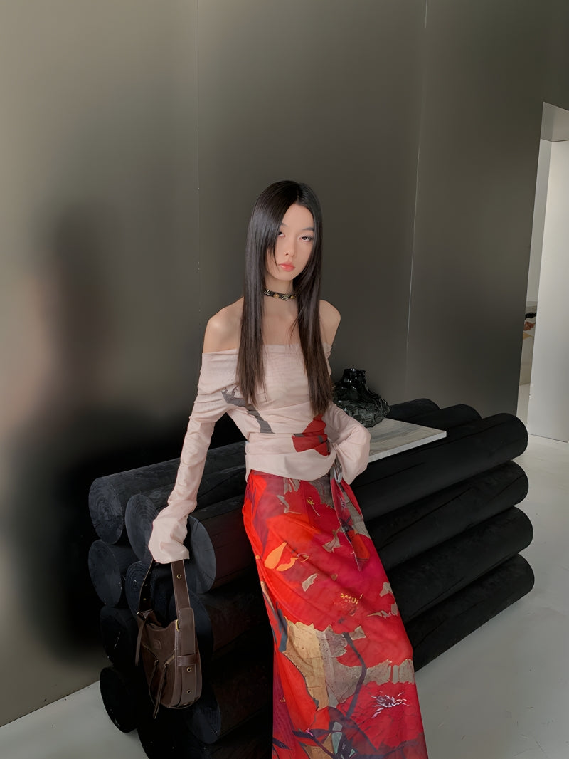 Quick Outfits, Modest Fashion Outfits Ideas Floral Off Shoulder Top Quick Outfits, Modest Fashion Outfits Ideas Floral Off Shoulder Top