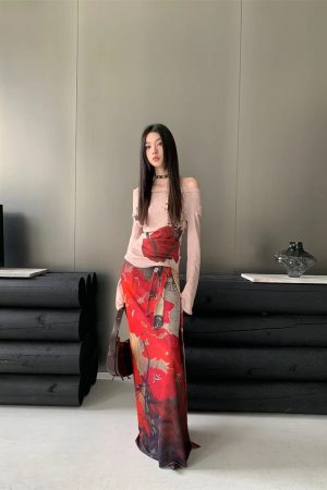 Quick Outfits, Modest Fashion Outfits Ideas Floral Off Shoulder Top