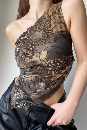 Quick Outfits, Modest Fashion Outfits Ideas Floral One Shoulder Top