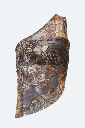 Quick Outfits, Modest Fashion Outfits Ideas Floral One Shoulder Top