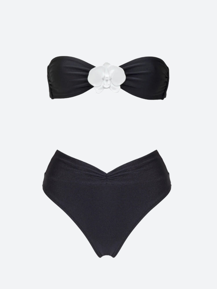 Quick Outfits, Modest Fashion Outfits Ideas Floral Strapless Bikini Set Quick Outfits, Modest Fashion Outfits Ideas Floral Strapless Bikini Set