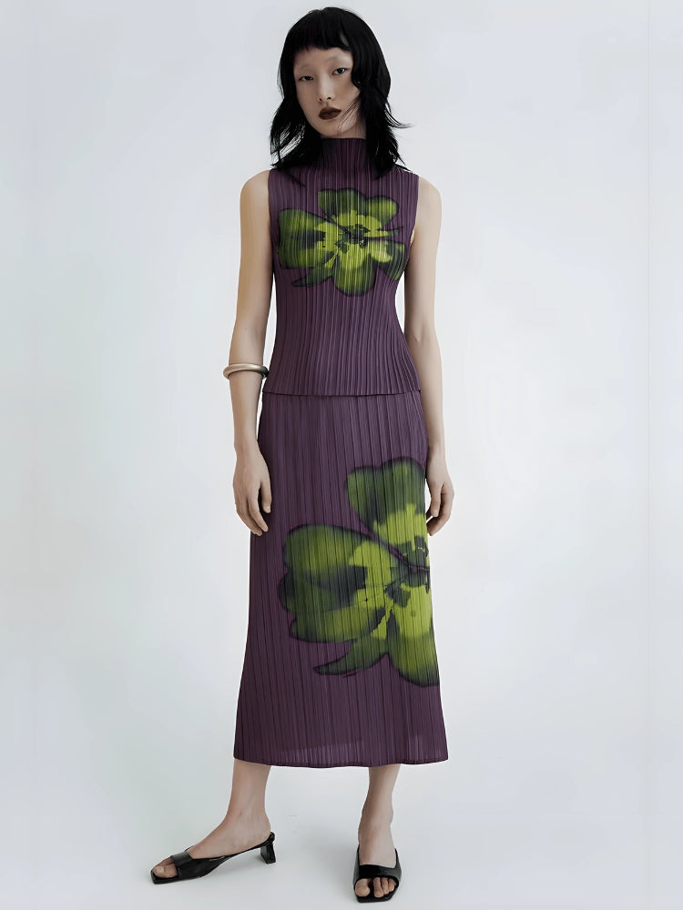 Quick Outfits, Modest Fashion Outfits Ideas Floral Top & Midi Skirt Two Piece Set Quick Outfits, Modest Fashion Outfits Ideas Floral Top & Midi Skirt Two Piece Set