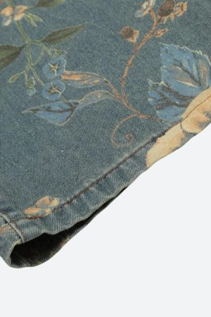 Quick Outfits, Modest Fashion Outfits Ideas Floral Wide Leg Jeans