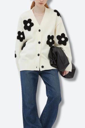 Quick Outfits, Modest Fashion Outfits Ideas Flower Cardigan