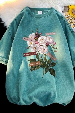 Quick Outfits, Modest Fashion Outfits Ideas Flowers Tee