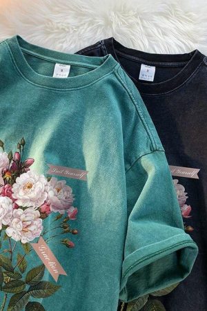 Quick Outfits, Modest Fashion Outfits Ideas Flowers Tee