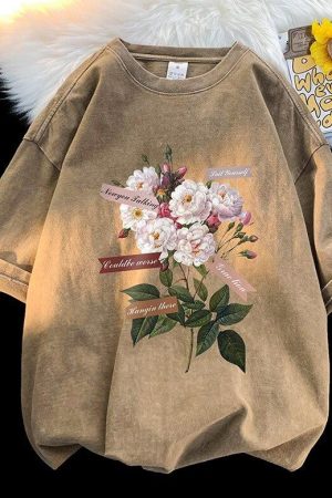 Quick Outfits, Modest Fashion Outfits Ideas Flowers Tee