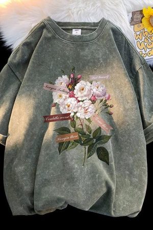 Quick Outfits, Modest Fashion Outfits Ideas Flowers Tee