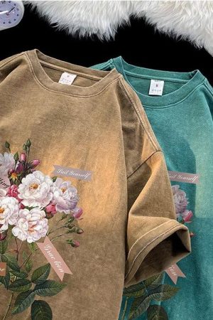 Quick Outfits, Modest Fashion Outfits Ideas Flowers Tee