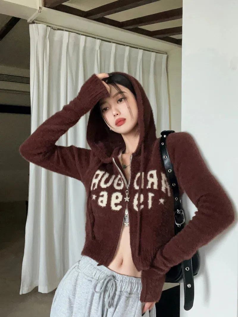 Quick Outfits, Modest Fashion Outfits Ideas Fluffy Double Zip-Up Hoodie Quick Outfits, Modest Fashion Outfits Ideas Fluffy Double Zip-Up Hoodie