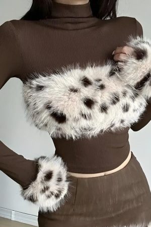 Quick Outfits, Modest Fashion Outfits Ideas Fluffy Leopard Top