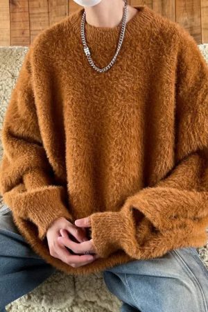 Quick Outfits, Modest Fashion Outfits Ideas Fluffy Sweater