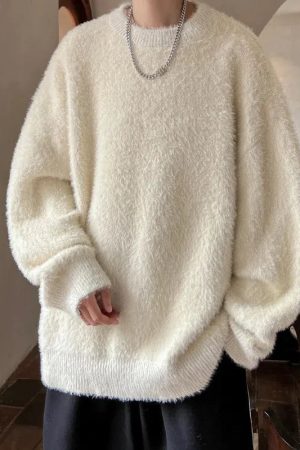 Quick Outfits, Modest Fashion Outfits Ideas Fluffy Sweater