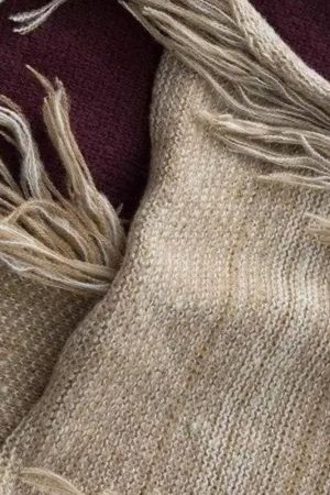 Quick Outfits, Modest Fashion Outfits Ideas Fringe Patchwork Knitted Sweater