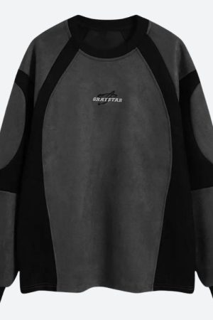 Quick Outfits, Modest Fashion Outfits Ideas Geometric Shaped Graystar Sweatshirt