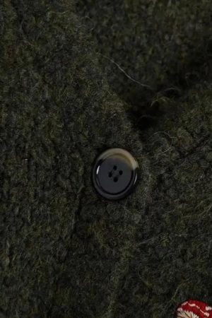 Quick Outfits, Modest Fashion Outfits Ideas Goblincore Leaf Embroidery Cardigan