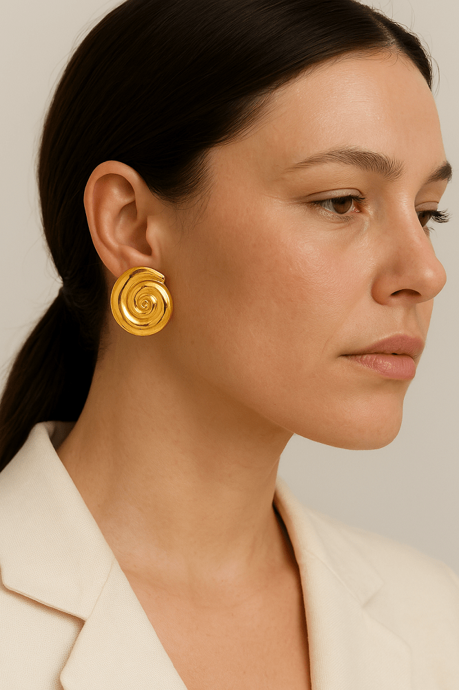 Quick Outfits, Modest Fashion Outfits Ideas Gold Sea Shell Necklace & Earrings