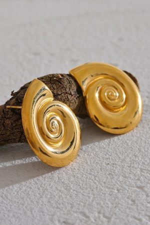 Quick Outfits, Modest Fashion Outfits Ideas Gold Sea Shell Necklace & Earrings