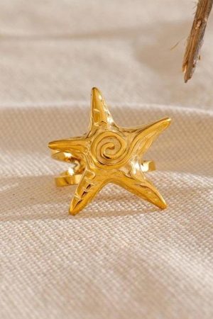 Quick Outfits, Modest Fashion Outfits Ideas Gold Starfish Ring