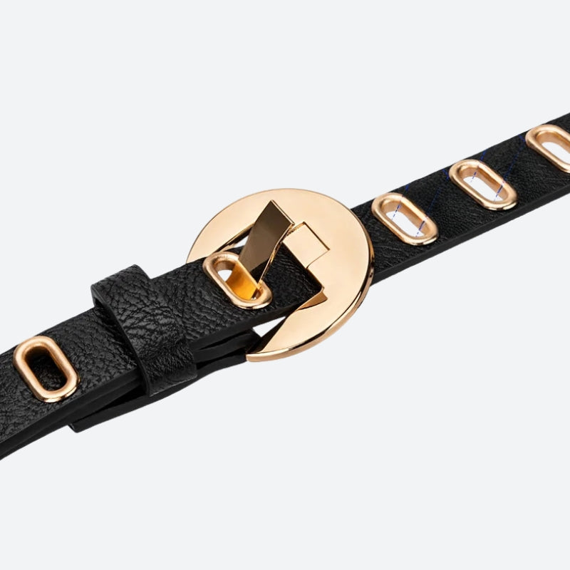 Quick Outfits, Modest Fashion Outfits Ideas Golden Eyelet Faux Leather Belt Quick Outfits, Modest Fashion Outfits Ideas Golden Eyelet Faux Leather Belt