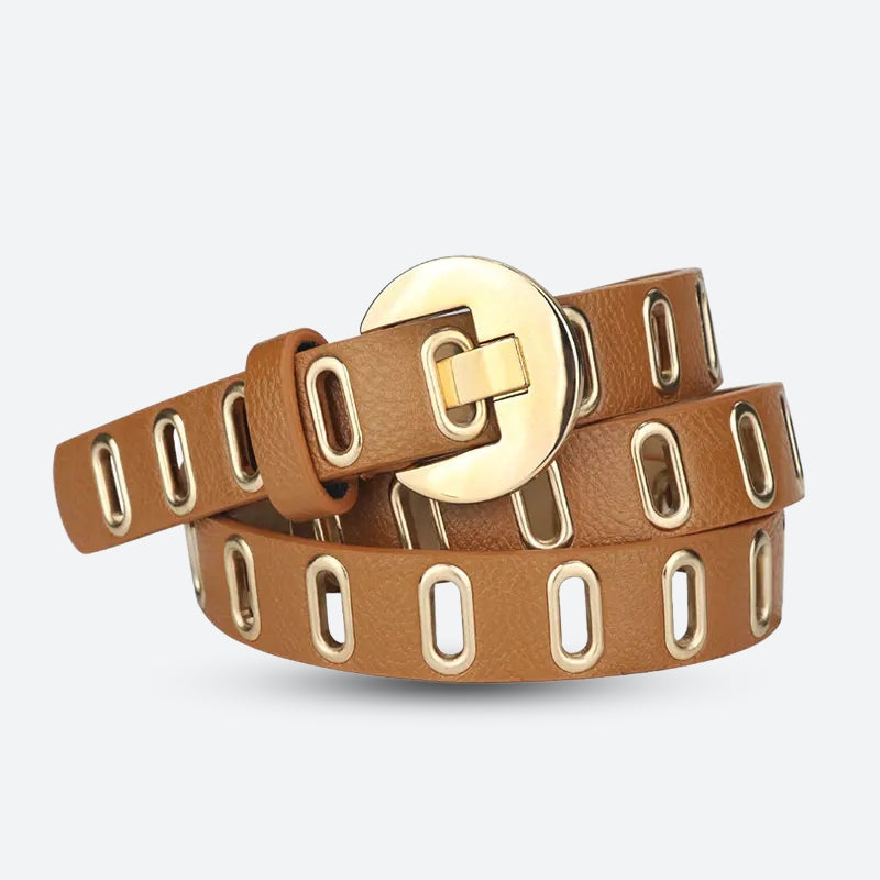 Quick Outfits, Modest Fashion Outfits Ideas Golden Eyelet Faux Leather Belt Quick Outfits, Modest Fashion Outfits Ideas Golden Eyelet Faux Leather Belt