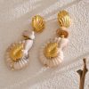 Quick Outfits, Modest Fashion Outfits Ideas Golden Seashell Earrings