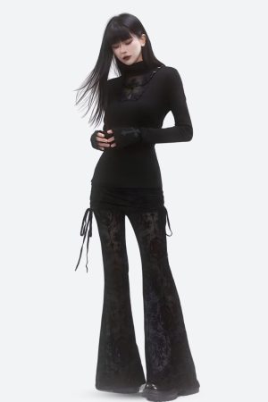 Quick Outfits, Modest Fashion Outfits Ideas Goth Cross Top