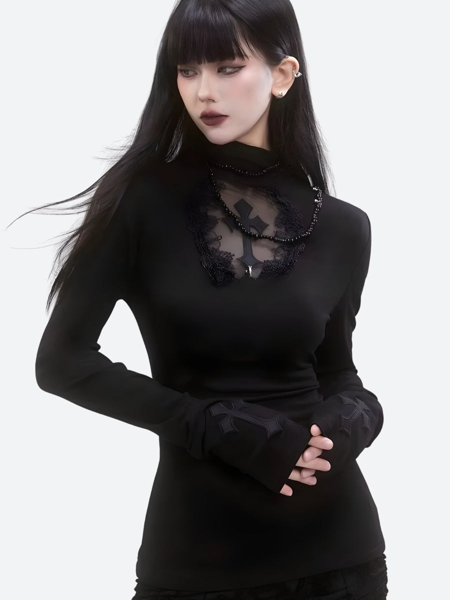 Quick Outfits, Modest Fashion Outfits Ideas Goth Cross Top Quick Outfits, Modest Fashion Outfits Ideas Goth Cross Top