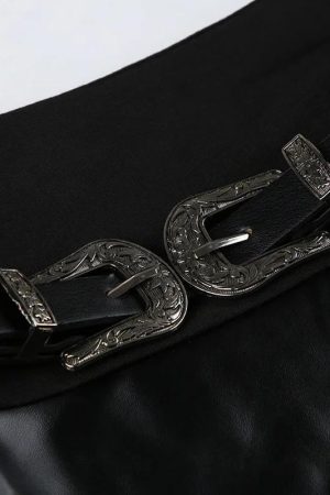 Quick Outfits, Modest Fashion Outfits Ideas Goth Double Slit Maxi Skirt