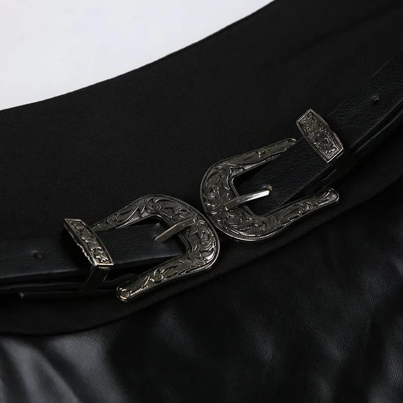 Quick Outfits, Modest Fashion Outfits Ideas Goth Double Slit Maxi Skirt Quick Outfits, Modest Fashion Outfits Ideas Goth Double Slit Maxi Skirt