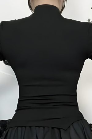 Quick Outfits, Modest Fashion Outfits Ideas Goth Heart & Cross Top