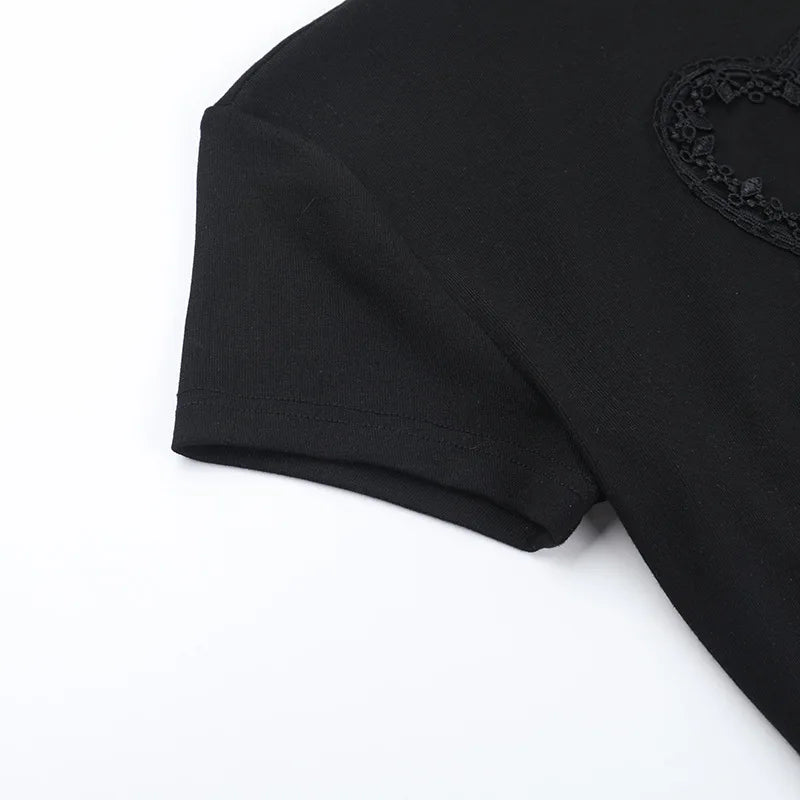 Quick Outfits, Modest Fashion Outfits Ideas Goth Heart & Cross Top Quick Outfits, Modest Fashion Outfits Ideas Goth Heart & Cross Top