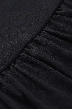 Quick Outfits, Modest Fashion Outfits Ideas Goth Ruffled Mini Skirt