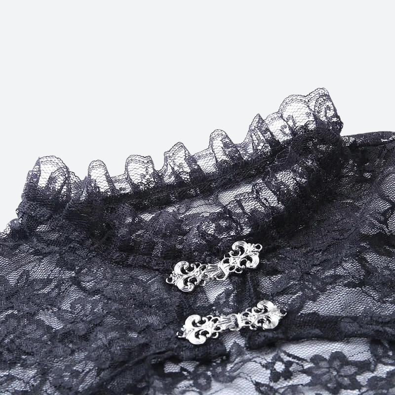 Quick Outfits, Modest Fashion Outfits Ideas Goth Sheer Lace Bolero Quick Outfits, Modest Fashion Outfits Ideas Goth Sheer Lace Bolero