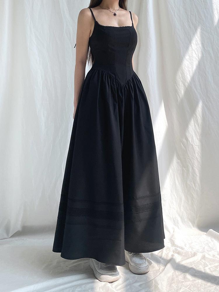 Quick Outfits, Modest Fashion Outfits Ideas Goth Strap Maxi Dress Quick Outfits, Modest Fashion Outfits Ideas Goth Strap Maxi Dress
