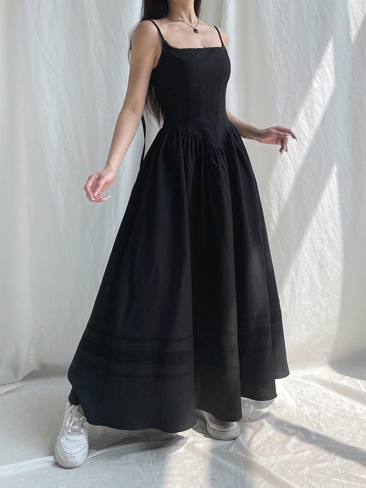 Quick Outfits, Modest Fashion Outfits Ideas Goth Strap Maxi Dress Quick Outfits, Modest Fashion Outfits Ideas Goth Strap Maxi Dress