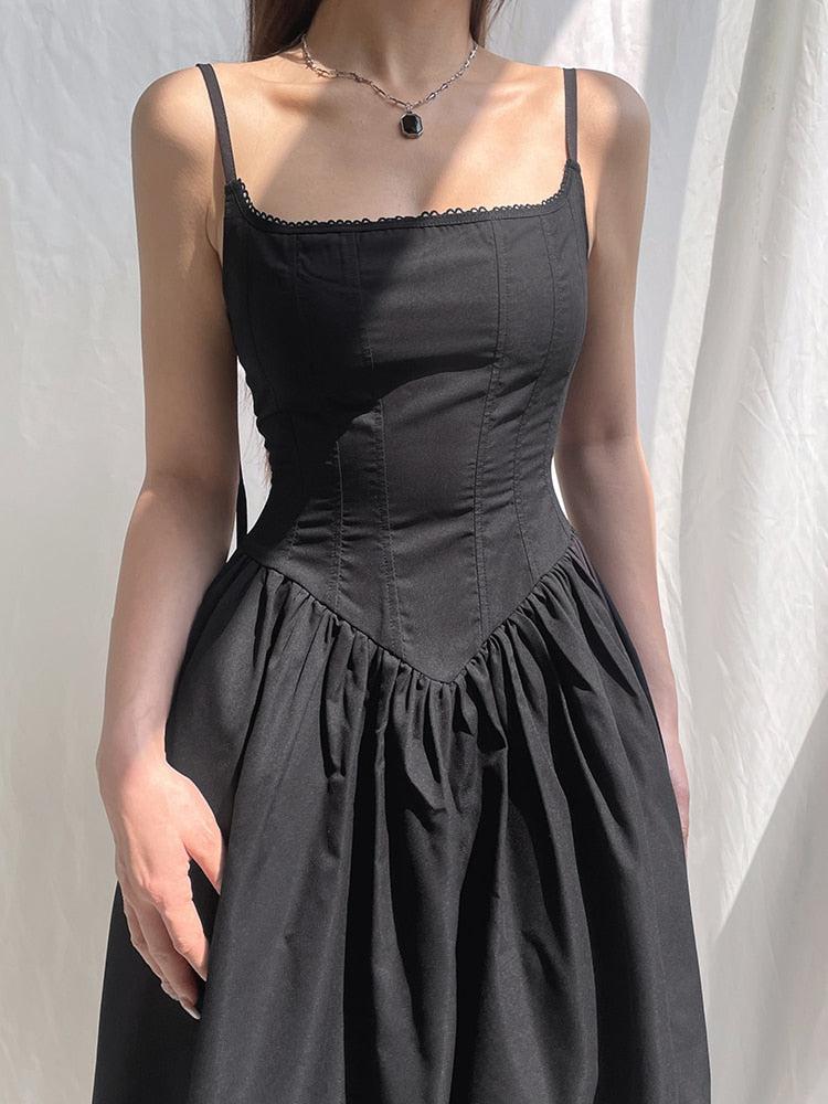 Quick Outfits, Modest Fashion Outfits Ideas Goth Strap Maxi Dress Quick Outfits, Modest Fashion Outfits Ideas Goth Strap Maxi Dress