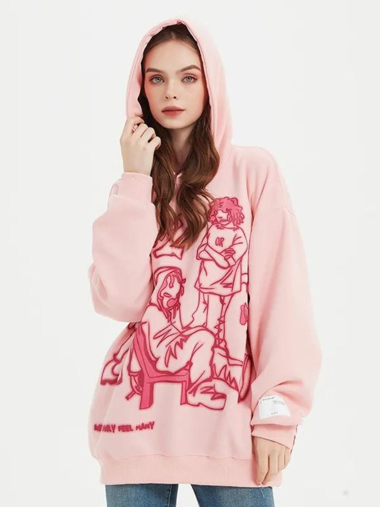 Quick Outfits, Modest Fashion Outfits Ideas Graphic Printed Hoodie Quick Outfits, Modest Fashion Outfits Ideas Graphic Printed Hoodie