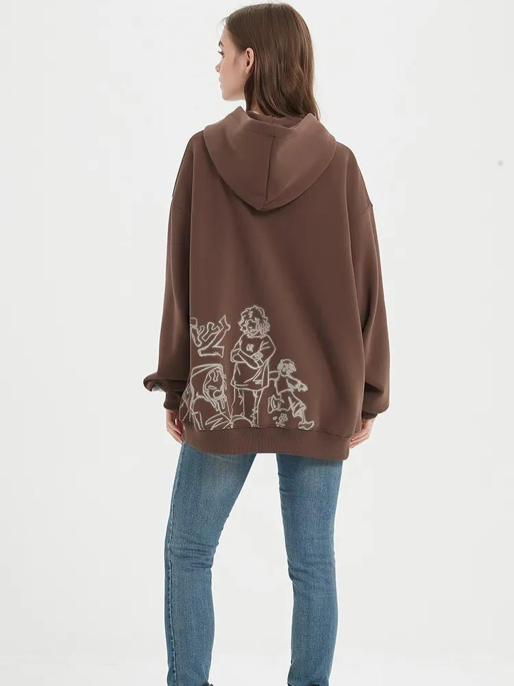 Quick Outfits, Modest Fashion Outfits Ideas Graphic Printed Hoodie Quick Outfits, Modest Fashion Outfits Ideas Graphic Printed Hoodie