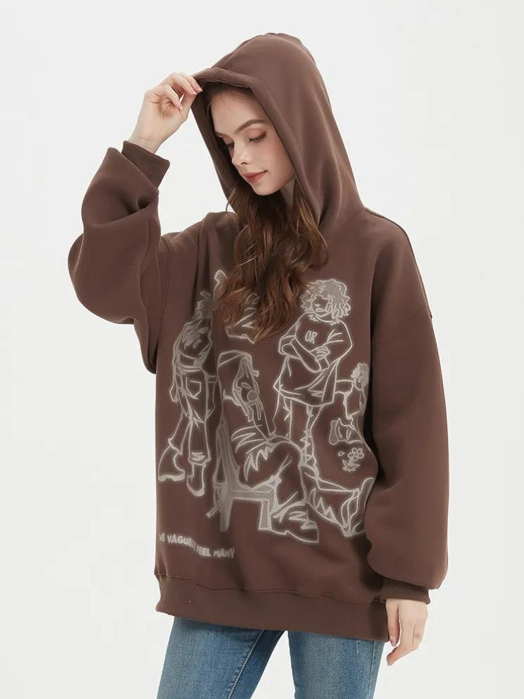 Quick Outfits, Modest Fashion Outfits Ideas Graphic Printed Hoodie Quick Outfits, Modest Fashion Outfits Ideas Graphic Printed Hoodie